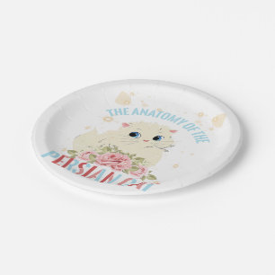 The Anatomy Of The Persian Cat Paper Plate