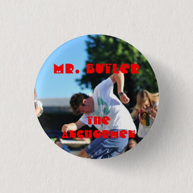 The Anchormen: Eric Butler 3 Cm Round Badge (Front)