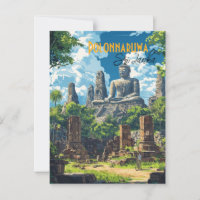 The Ancient City of Polonnaruwa Sri Lanka Postcard