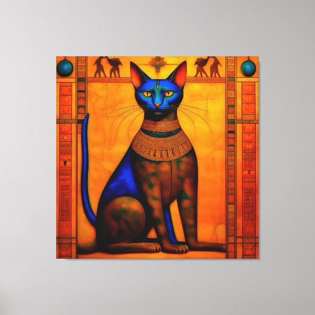 The Ancient Egyptian Cat Bastet Canvas Print (Front)