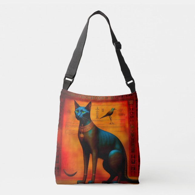 The Ancient Egyptian Cat Bastet Crossbody Bag (Front)