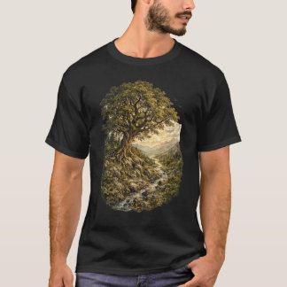 The Ancient Guardian – Vintage Oak Tree Nature T-Shirt