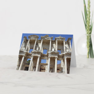The Ancient Library of Celsus - Ephesus, Turkey Card