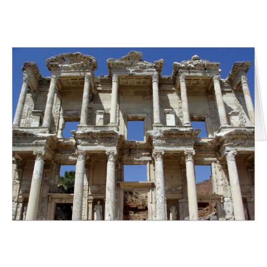The Ancient Library of Celsus - Ephesus, Turkey Card