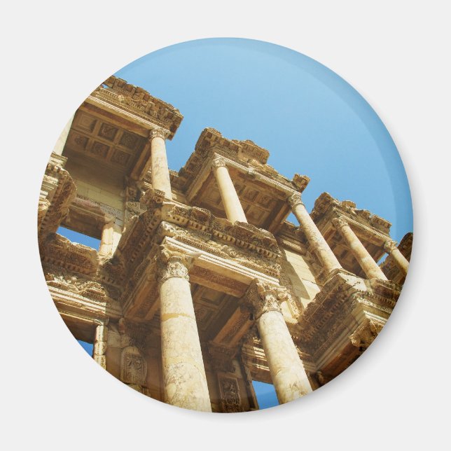 The Ancient Library of Celsus in Ephesus - photo Magnet (Front)