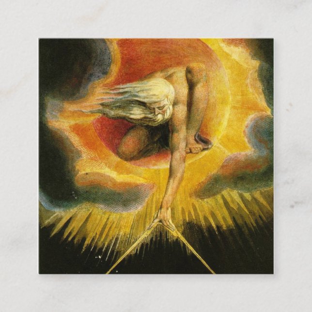 The Ancient Of Days Painting William Blake Square Business Card (Front)