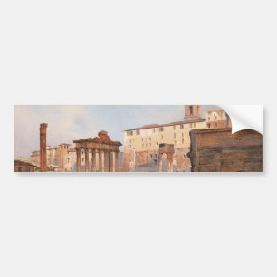 The Ancient Roman Forum (by Ippolito Caffi) Bumper Sticker
