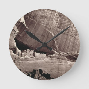 The Ancient Ruins of the Canyon de Chelle, 1873 (a Round Clock