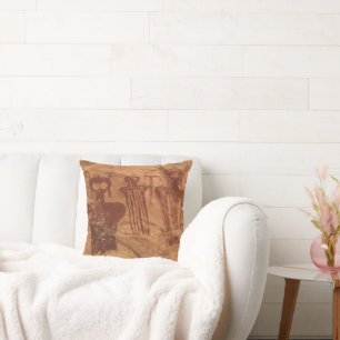 "The Ancients", Sego Canyon Pictograph Cushion