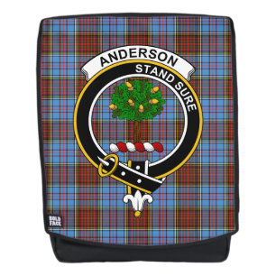 The Anderson Modern Clan Crest Tartan Plaid Backpack
