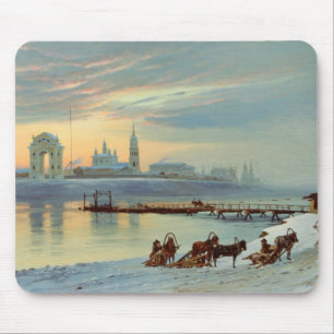 The Angara Embankment in Irkutsk, 1886 Mouse Mat
