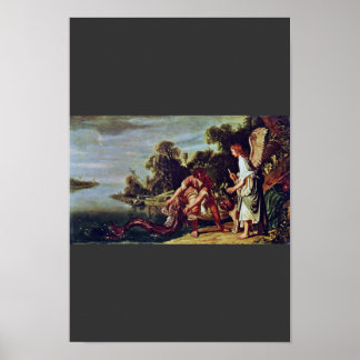The Angel And Tobias With The Fish By Pieter Piete Poster
