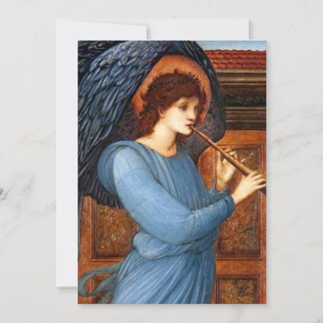 The Angel by Sir Edward Burne-Jones Card (Front)