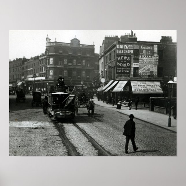The Angel, Islington, London, c.1890 Poster (Front)