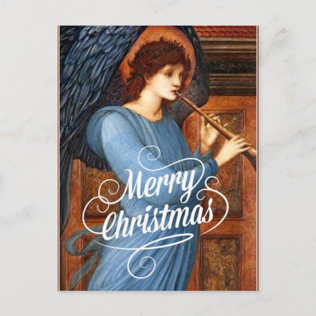 The Angel, Merry Christmas, fine art painting Postcard (Front)
