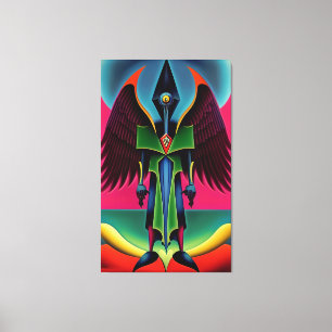 The Angel of Death Makes a Stand Ken Gage Surreal Canvas Print