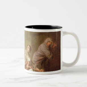 The Angel of Mercy, c.1746 (oil on canvas) Two-Tone Coffee Mug