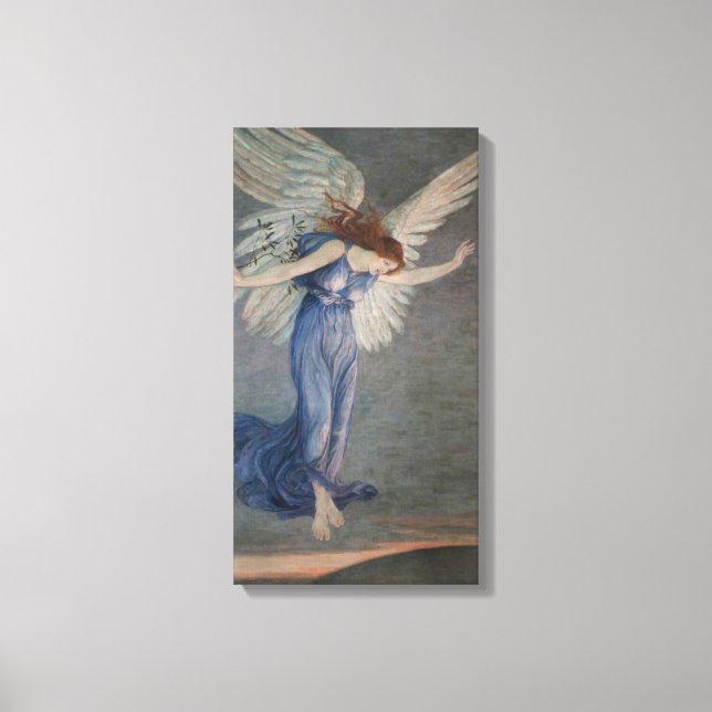 The Angel of Peace (by Walter Crane) Canvas Print (Front)