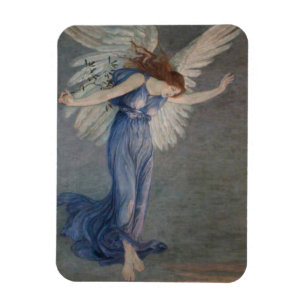 The Angel of Peace (by Walter Crane) Magnet