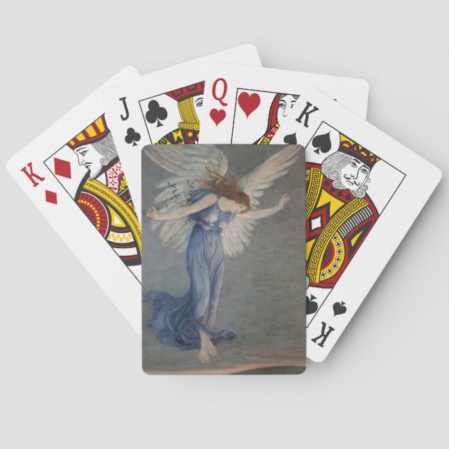 The Angel of Peace (by Walter Crane) Playing Cards (Back)