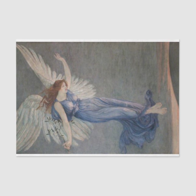 The Angel of Peace (by Walter Crane) Tissue Paper (Front)