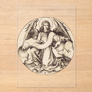 The Angel of Saint Matthew - Fine Art Symbol  Acrylic Invitations