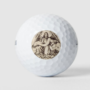 The Angel of Saint Matthew - Fine Art Symbol  Golf Balls