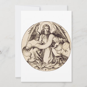 The Angel of Saint Matthew - Fine Art Symbol  Invitation