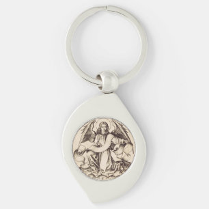 The Angel of Saint Matthew - Fine Art Symbol Key Ring