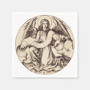 The Angel of Saint Matthew - Fine Art Symbol  Napkin