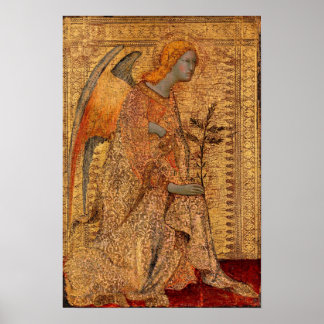 The Angel of the Annunciation by Simone Martini Poster