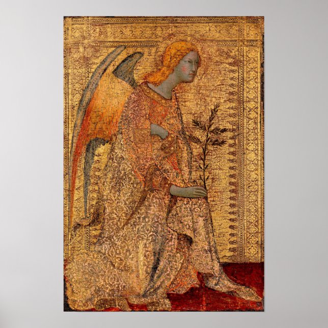The Angel of the Annunciation by Simone Martini Poster (Front)