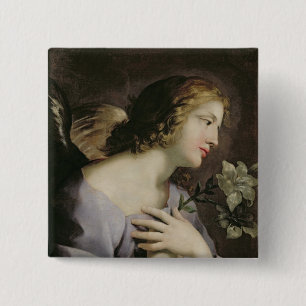 The Angel of the Annunciation, c.1650 15 Cm Square Badge