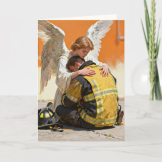 "The Angel Who Knew Your Courage" Sympathy Card