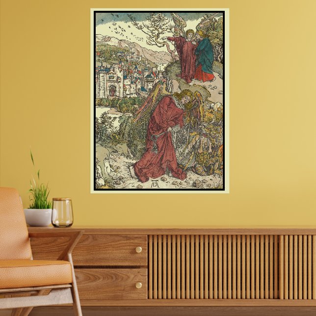 The Angel With The Key by Albrecht Dürer Poster (Living Room 2)