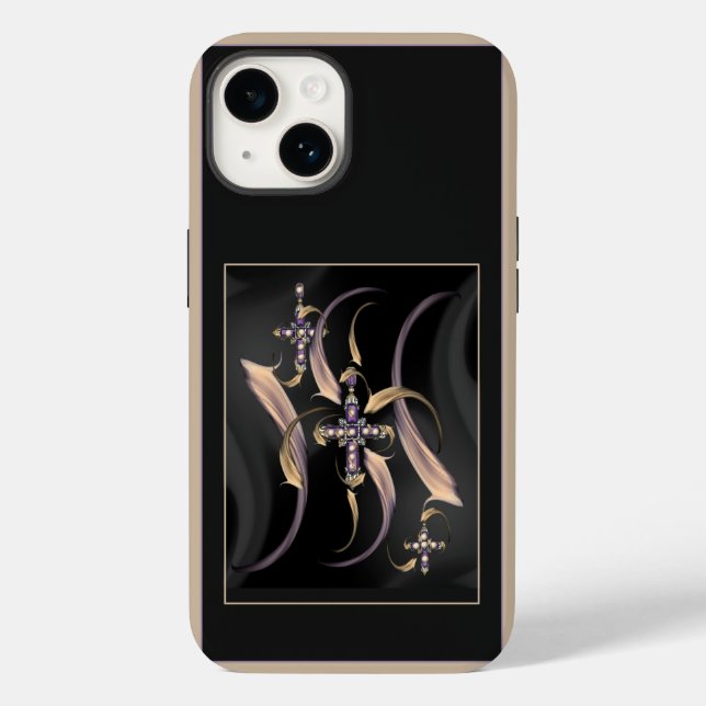 'The Angelic Cross", Apple iPhone 14 Case (Back)