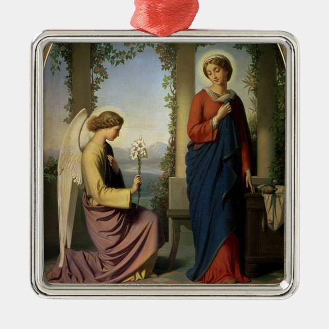 The Angelic Salutation, or The Annunciation, 1860 Metal Tree Decoration (Front)