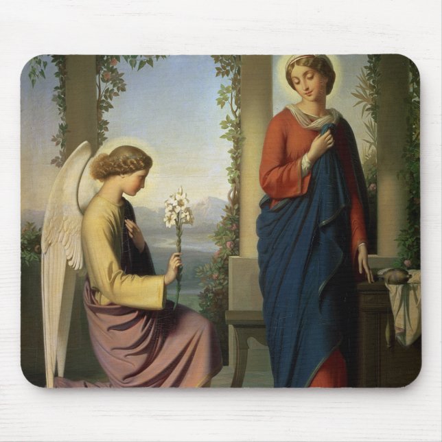 The Angelic Salutation, or The Annunciation, 1860 Mouse Mat (Front)