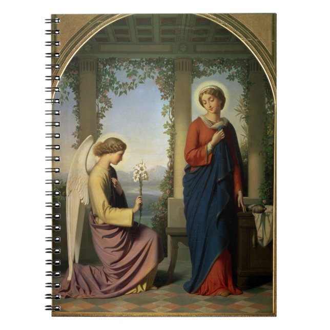 The Angelic Salutation, or The Annunciation, 1860 Notebook (Front)