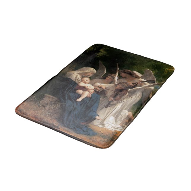 The Angels by William Adolphe Bouguereau Bath Mat (Angled)