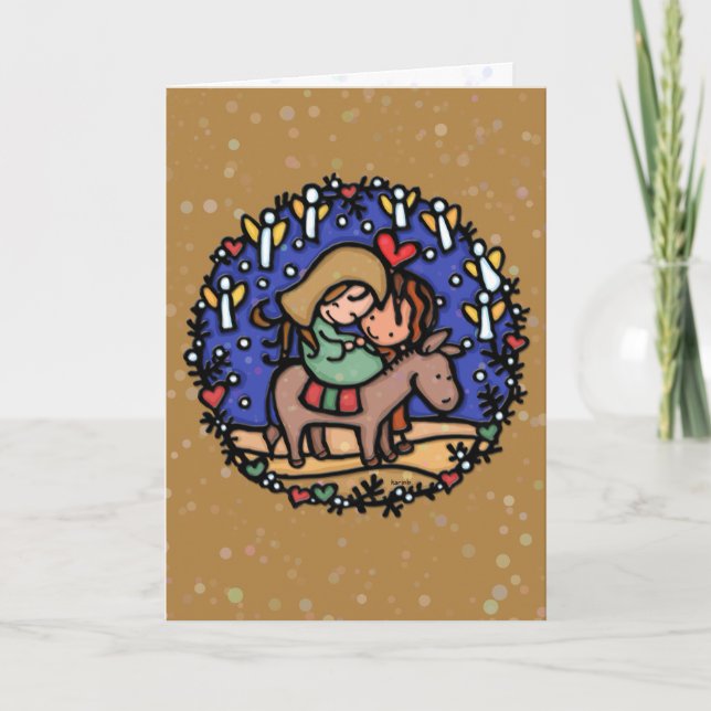 The angels sang at His birth.Jesus.CAMEL Holiday Card (Front)