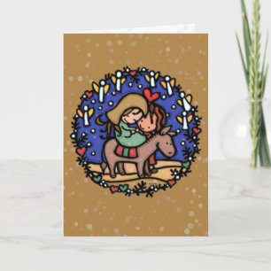 The angels sang at His birth.Jesus.CAMEL Holiday Card