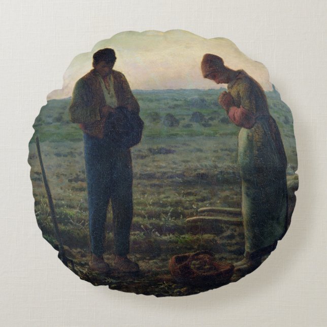 The Angelus, 1857-59 Round Cushion (Front)