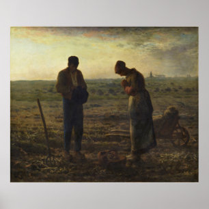 The Angelus by Jean-François Millet Poster