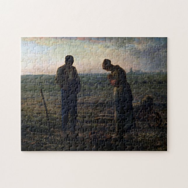 The Angelus, Jean-Francois Millet, 1857-1859 Jigsaw Puzzle (Horizontal)