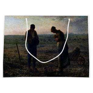 The Angelus, Jean-Francois Millet, 1857-1859 Large Gift Bag