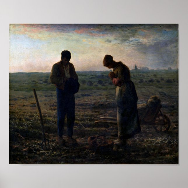 The Angelus, Jean-Francois Millet, 1857-1859 Poster (Front)