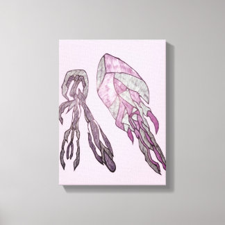 The Angled Veil  Abstract Texture Art Canvas Print