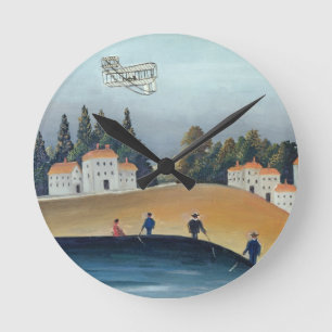 The anglers, c.1908-09 (oil on canvas) round clock