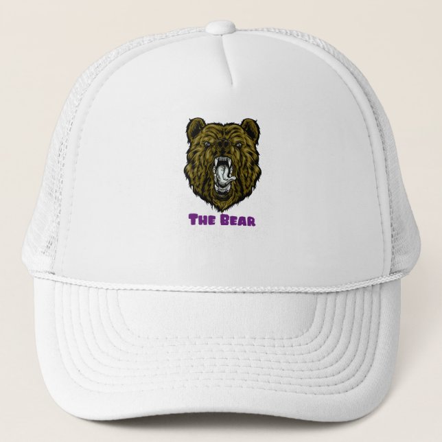 The Angry Brown Bear Trucker Hat (Front)